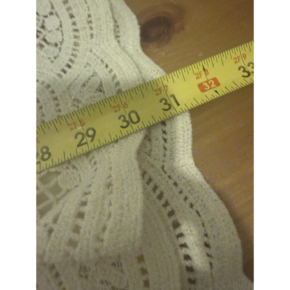 ADIVA Cream Crochet Lace V Neck Tunic Top Plus Size 1X - Picture 5 of 5